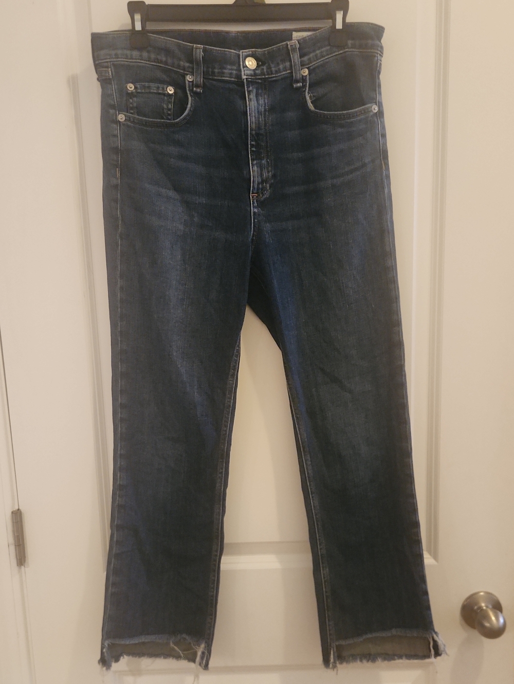 rag & bone Dark Straight-Leg Jeans